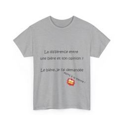T-shirt gris la différence entre