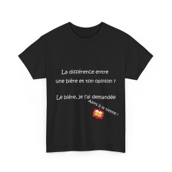 T-shirt noir la différence entre