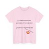 T-shirt rose la différence entre