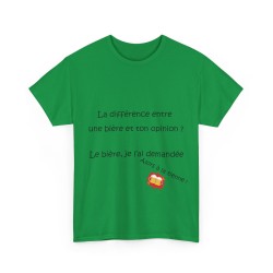 T-shirt vert irlandais la différence entre