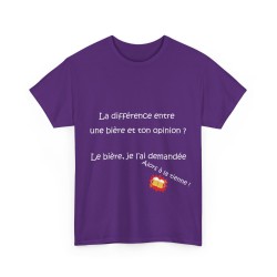 T-shirt violet la différence entre