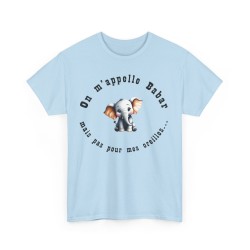 t-shirt bleu ciel on m'appelle Babar