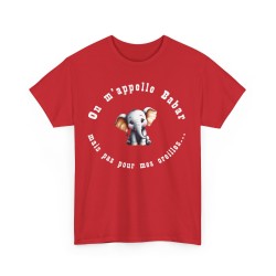 t-shirt rouge on m'appelle Babar