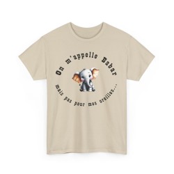 t-shirt sable on m'appelle Babar