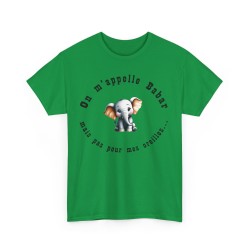 t-shirt vert irlandais on m'appelle Babar