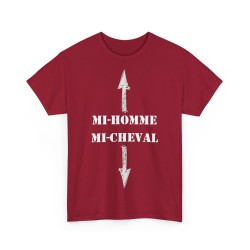 T-shirt Mi-homme mi-cheval cardinal