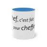 Mug un chef c'est fait bleu clair
