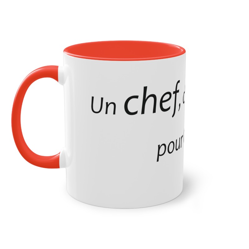 Mug un chef c'est fait rouge