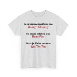 Tshirt je ne suis pas aussi beau cendre