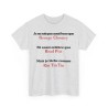 Tshirt je ne suis pas aussi beau cendre