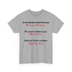 Tshirt je ne suis pas aussi beau gris