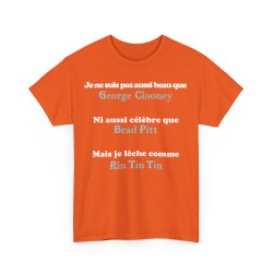 Tshirt je ne suis pas aussi beau orange