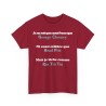 Tshirt je ne suis pas aussi beau rouge cardinal