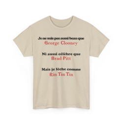 Tshirt je ne suis pas aussi beau sable