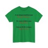 Tshirt je ne suis pas aussi beau vert irlandais