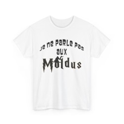 T-shirt blanc je ne parles pas aux moldus