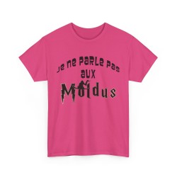 T-shirt fuchsia je ne parles pas aux moldus