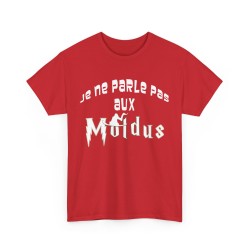 T-shirt rouge je ne parles pas aux moldus