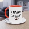 mise en situation Mug Madame Connasse rouge