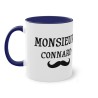 Mug Monsieur Connard Bleu foncé