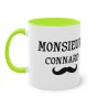 Mug Monsieur Connard vert Clair