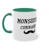 Mug Monsieur Connard vert foncé