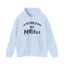 Hoodie je ne parle pas aux moldus bleu ciel