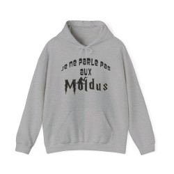 Hoodie je ne parle pas aux moldus gris