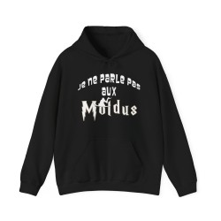 Hoodie je ne parle pas aux moldus noir