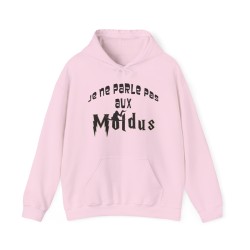 Hoodie je ne parle pas aux moldus rose