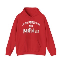 Hoodie je ne parle pas aux moldus rouge