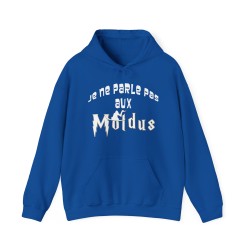 Hoodie je ne parle pas aux moldus bleu royal