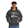 homme avec Hoodie je ne parle pas aux moldus gris foncé