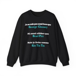 Sweat je ne suis pas aussi beau couleur noir