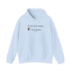 Hoodie  J. Chirac c'est loin mais c'est beau bleu ciel