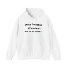 Hoodie pas besoin d'abdos blanc