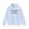 Hoodie pas besoin d'abdos bleu clair