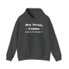 Hoodie pas besoin d'abdos gris foncé