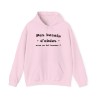 Hoodie pas besoin d'abdos rose