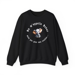 Sweat on m'appelle Babar noir