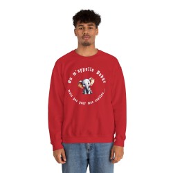 homme avec Sweat on m'appelle Babar rouge