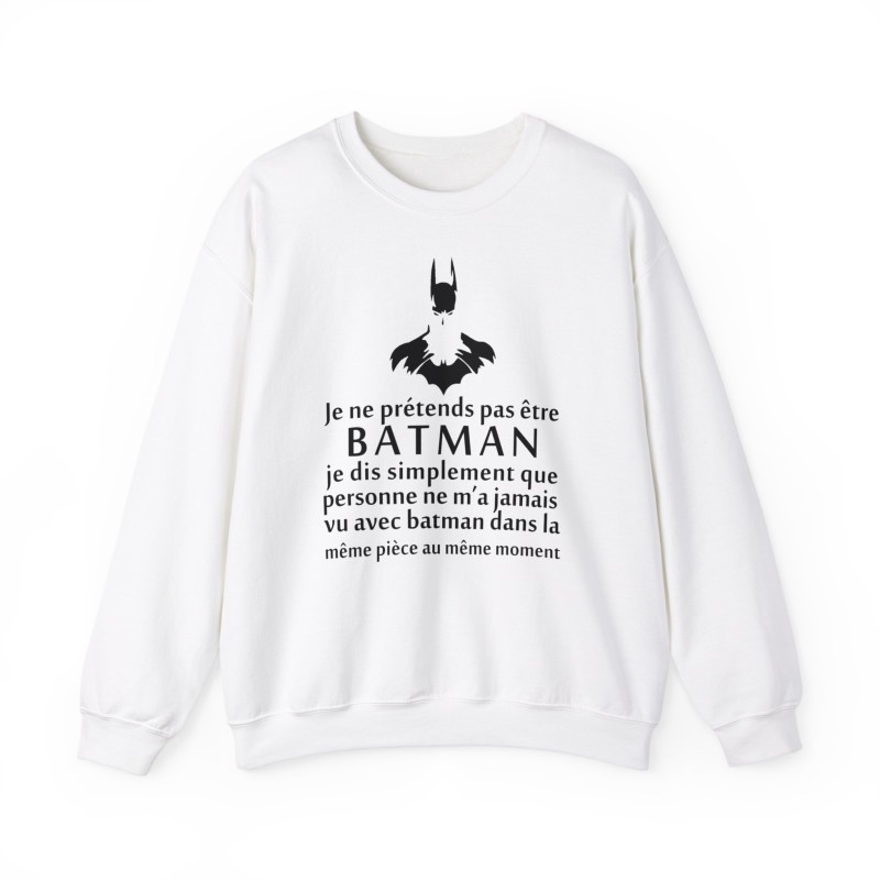 Sweat  je ne prétends pas être Batman blanc