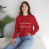 femme avec Sweat oui je ris à tes blagues rouge