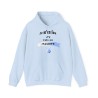 Hoodie Je m'en fou bleu ciel