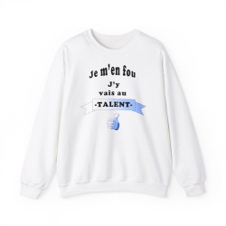 Sweat Je m'en fou blanc