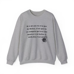Sweat si à 50 ans tu n'as pas de Rolex gris