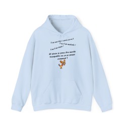 Hoodie T'as l'air malade  bleu c