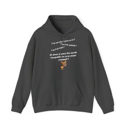 Hoodie T'as l'air malade  gris f