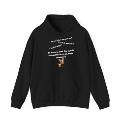 Hoodie T'as l'air malade  noir