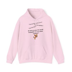 Hoodie T'as l'air malade  rose